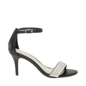 LE Chateau Jewel Embellished Black 3 inch Heel